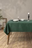 Denizli Concept Ceviz Yeşili Masa Örtüsü - Leke Tutmaz Ve Şık Tasarım - Grande