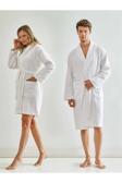 Embays Collection Şal Yaka Bornoz ,Bukle Bornoz, %100 Pamuklu ,Hamam Sauna Bornoz  Kadın / Erkek Unisex Bornoz