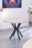 Göksu Yuvarlak Lak Panel Mutfak Masası 100cm