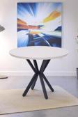 Göksu Yuvarlak Lak Panel Mutfak Masası 100cm