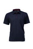 Oppland Erkek Gömlek Yaka Cepli Kısa Kollu Normal Kesim Tam Kalıp Premium Pamuklu Kumaş T-Shirt Lacivert M