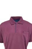 Oppland Erkek Polo Yaka Arma Cepli Kısa Kollu Düz Renk Normal Kesim Premium Pamuklu Kumaş T-Shirt Bordo M