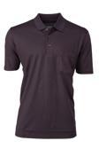Oppland Erkek Pamuklu Merserize Kumaş T-Shirt Düğmeli Polo Yaka Cepli Kısa Kol Şık Desenli Tam Kalıp Bordo M