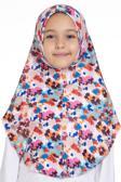 Hürrem Bone Bebe Mavisi Pratik Hazır Geçmeli Genç Tesettür Bone Jakar Desenli Hijab 2408_11