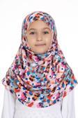 Hürrem Bone Bebe Mavisi Pratik Hazır Geçmeli Genç Tesettür Bone Jakar Desenli Pileli Kendinden Boneli 2407_11