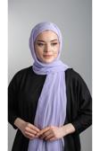 Halven Eflatun Pratik Hazır Geçmeli Şal Şifon Boru Boneli 3001_54