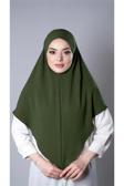 Hürrem Bone Haki Pratik Hazır Geçmeli Tesettür Eşarp Aerobin Kumaş Düz Hijab 2309_09