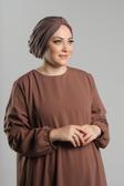 Hürrem Bone Vizon Pratik Hazır Geçmeli Tesettür Bone Sandy Pileli Salaş 2121_10