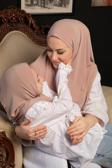 Hürrem Bone Bej Pratik Anne Kız Kombin Tesettür Eşarp Sandy Düz Hijab 230812_12