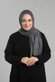 Hürrem Bone Antrasit Pratik Hazır Geçmeli Şal Viskon Önü Süngerli Penye Şal 2202_25