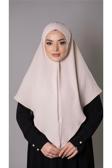 Hürrem Bone Bej Pratik Hazır Geçmeli Tesettür Eşarp Aerobin Kumaş Düz Hijab 2309_12