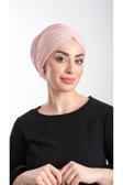 Hürrem Bone Pudra Pratik Hazır Geçmeli Tesettür Bone Fukuro Simli Büzgülü 2116_06