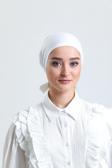 Hürrem Bone Krem Arkadan Bağlamalı Tesettür Bone Penye Kumaş Düz Bone 1011_40