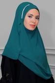 Hürrem Bone P. Mavisi Pratik Hazır Geçmeli Malezya Şal Şifon Taşlı 1850_17