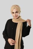 Hürrem Bone Bej Kışlık Kendinden Atkılı Peluş Tesettür Bone Jakar Düz 2329_12