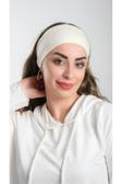 Hürrem Bone Krem Bandana Saç Bandı Viskon Düz 3012_40