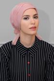 Hürrem Bone Pudra Pratik Hazır Geçmeli Tesettür Bone Sandy Kumaş Incili Pileli Nervürlü Güllü 1805_06