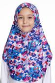 Hürrem Bone İndigo Pratik Hazır Geçmeli Genç Tesettür Bone Jakar Desenli Hijab 2408_24