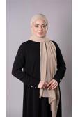 Hürrem Bone Bej Pratik Hazır Geçmeli Şal Şifon Kumaş Hijab Bone 3009_12