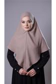 Hürrem Bone Bej Pratik Hazır Geçmeli Tesettür Eşarp Pamuk Caz Kumaş Düz Hijab 2306_12