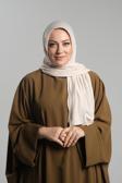 Hürrem Bone Bej Pratik Hazır Geçmeli Şal Viskon Önü Süngerli Penye Şal 2202_12