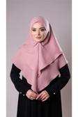Hürrem Bone Pudra Pratik Hazır Geçmeli Tesettür Eşarp Pamuk Caz Kumaş Çift Katlı Düz Hijab 2303_06