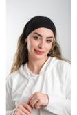 Hürrem Bone Siyah Bandana Saç Bandı Viskon Düz 3012_01