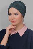 Hürrem Bone Füme Pratik Hazır Geçmeli Tesettür Bone Fukuro Piliseli Çapraz Büzgülü 1822_25