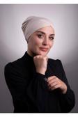 Halven Bej Pratik Hazır Geçmeli Iç Bone Viskon Kumaş Çapraz Tek Bantlı 3004_12