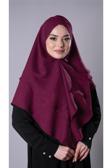 Hürrem Bone Bordo Pratik Hazır Geçmeli Tesettür Eşarp Pamuk Caz Kumaş Çift Katlı Çapraz Hijab 2304_16