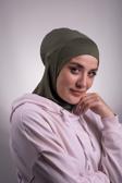 Hürrem Bone Haki Pratik Hazır Geçmeli Bone Viskon Kumaş Hijab Spor 2106_09