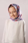 Giverny Mor Dijital Baskılı Çocuk Tesettür Eşarp Pamuk Polyester Kelebek Desenli 6003_22
