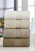 Denia Home Textile %100 Pamuk 4'Lü El Ve Yüz Havlusu Seti 50X90 Ruby