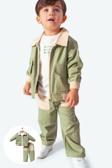 Minytrendy Erkek Bebek Çocuk Keten Cool Boy Badili Ceketli Spor Alt Üst Takım Bayramlık Takım