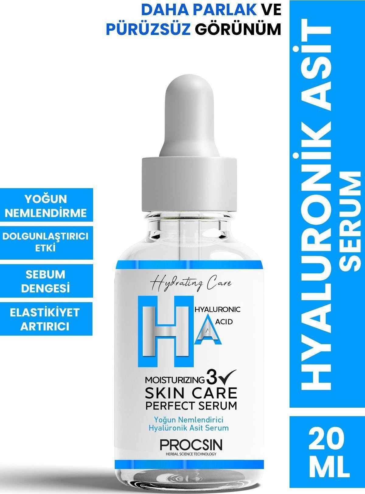 Procsin Yoğun Nemlendirici Hyaluronik Asit 20 ml Yüz Serumu