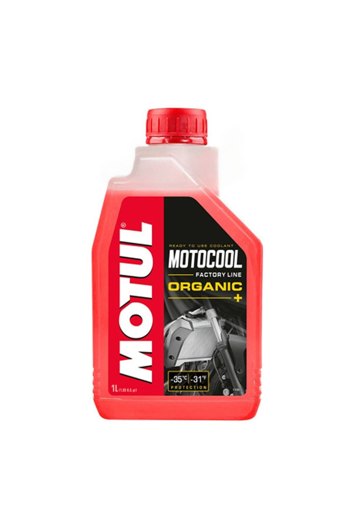 Motul Motocool Factory Line Motorcycle Coolant - 1 Liter, -35°C To +136°C, OAT Formula 9 thumbnail image