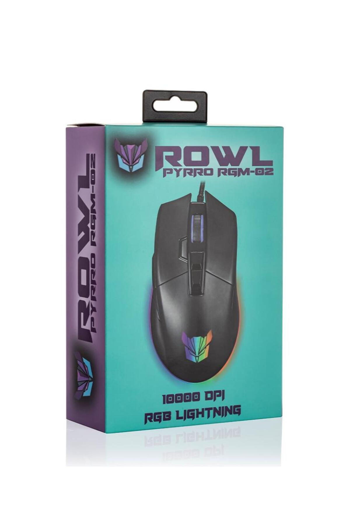 Rowl Rowl Rgm-03 Pyrro Usb Siyah Rgb Aydınlatmalı 10000Dpı Gaming Mouse - idefix