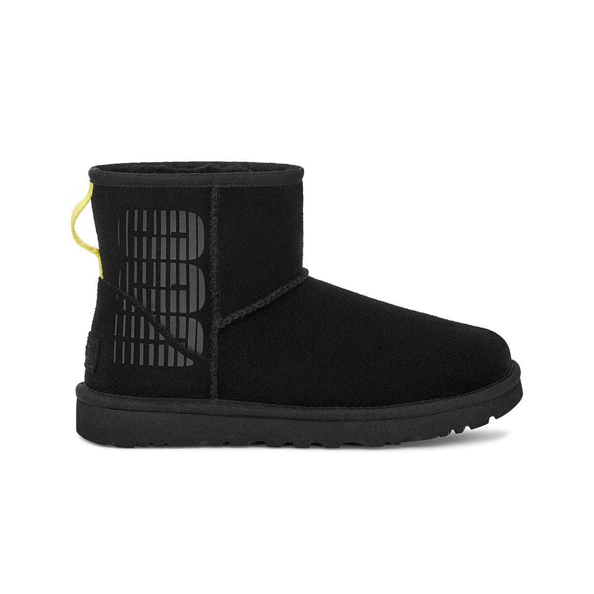 UGG Kadın Bot 1144057 W CLASSIC MINI SIDE LOGO BLACK (SIYAH)