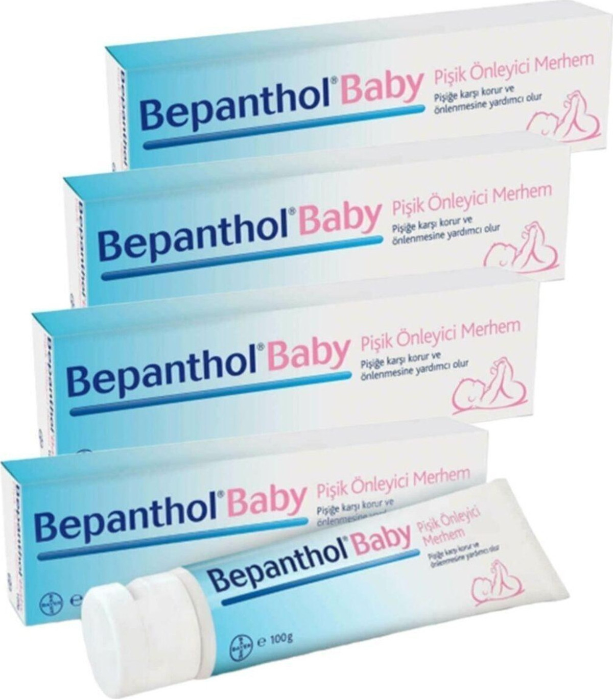 Bepanthol Baby Pişik Kremi 100 gr 4 Adet