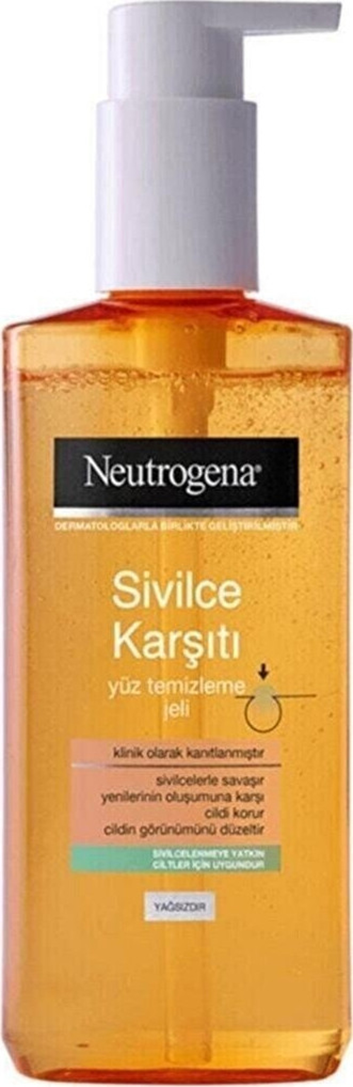 Neutrogena Sivilce Karşıtı Yağsız 200 ml Yüz Temizleme Jeli