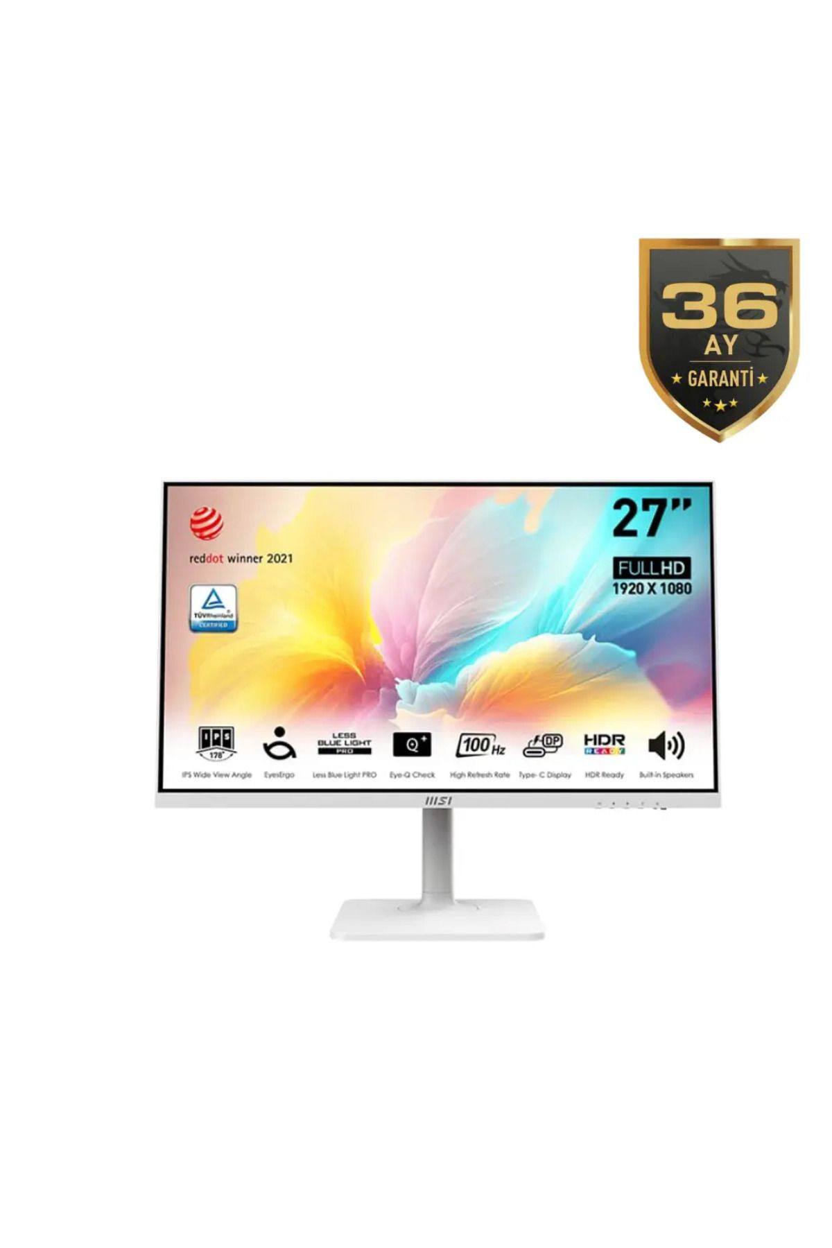 MSI Modern MD2712PW 100Hz 1Ms AntiGlare 27" IPS Pivot Monitör idefix