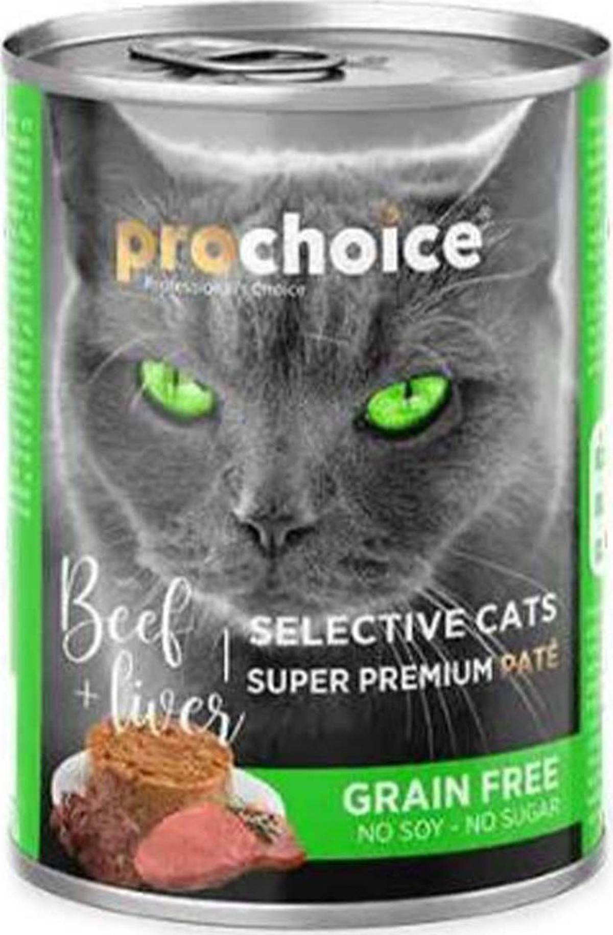 Prochoice Selective Cat Sığır Etli ve Ciğerli 400 gr Yetişkin Konserve Kedi Maması