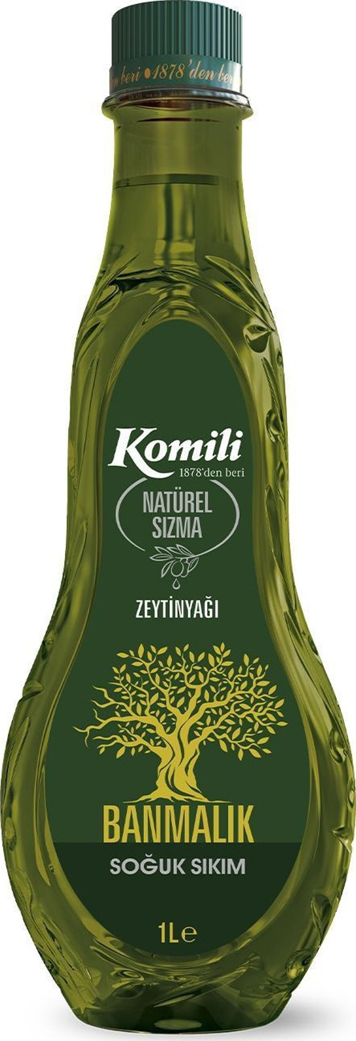 Komili Banmalık Soğuk Sıkım Natürel Sızma Zeytinyağı 1 lt