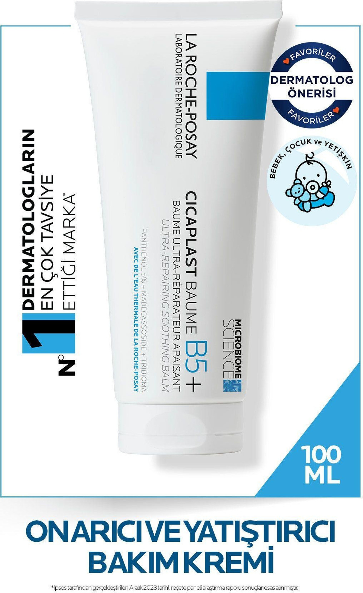 La Roche-Posay Cicaplast Baume B5+ Yatıştırıcı ve Onarıcı Bakım Kremi 100 ml