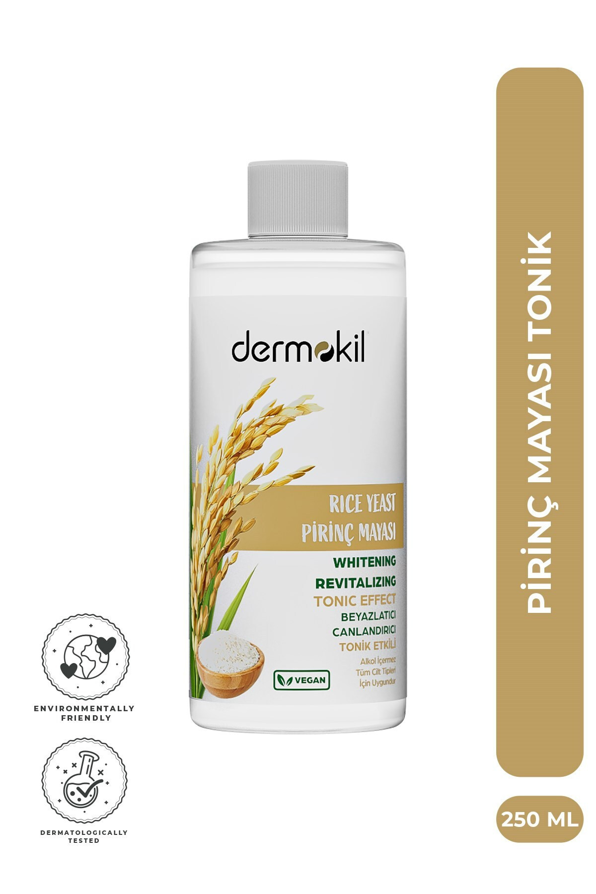 Dermokil Pirinç Mayası Beyazlatıcı ve Canlandırıcı 200 ml Tonik