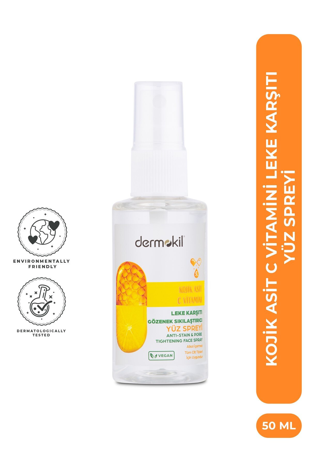 Dermokil Kojik Asit C Vitamini Leke Karşıtı 50 ml Yüz Spreyi