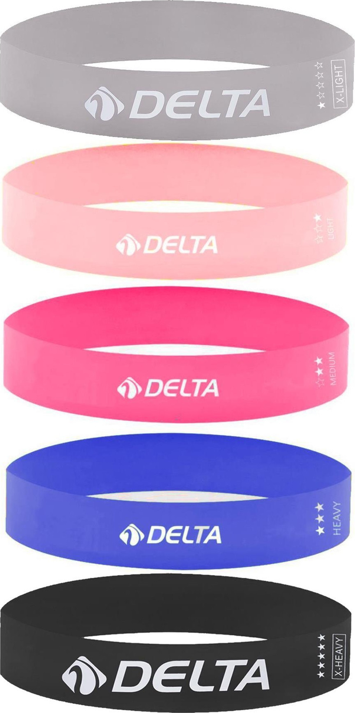 Delta Latex 5 Farklı Direnç Aerobik Pilates Direnç Egzersiz Bandı Squat ...