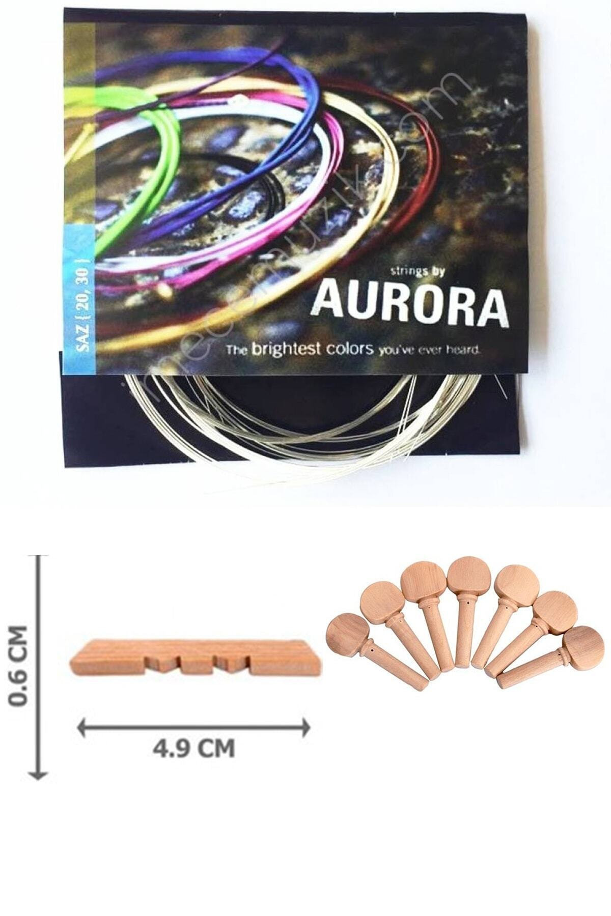 König Lot De 10 Cordes Mizrap + 5 Esik + 7 Agac Burgu – Accessoires Saz Baglama – Court En Acier Inox + Bois Standard