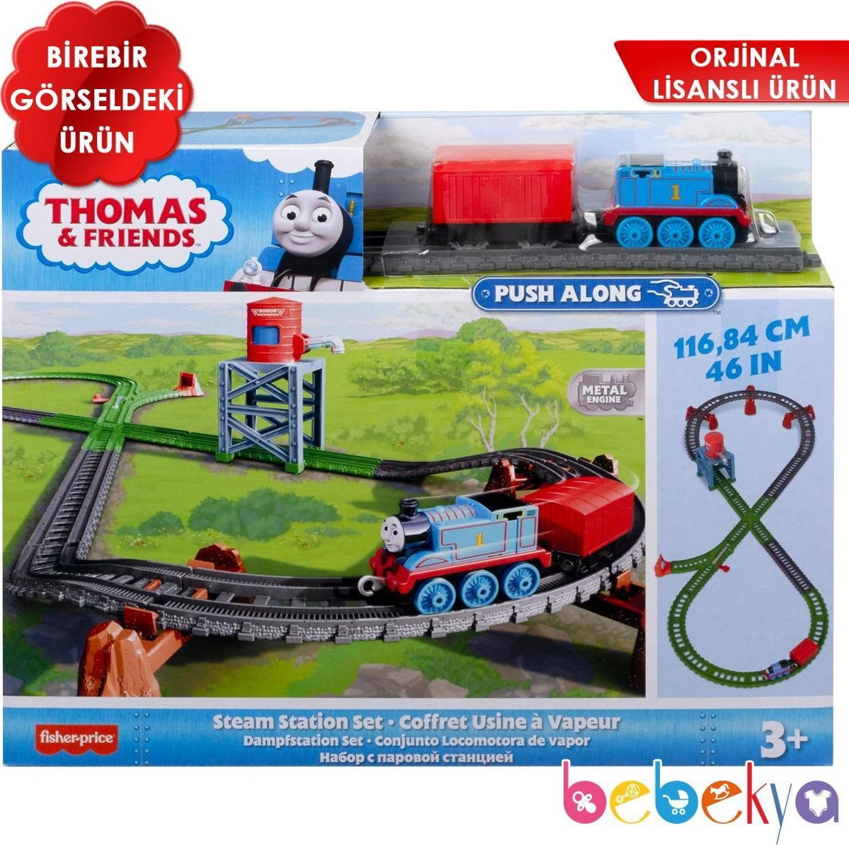 Thomas 。 Thomas ve Arkadaşları Buhar Istasyonu Oyuncak Tren Seti GXD47