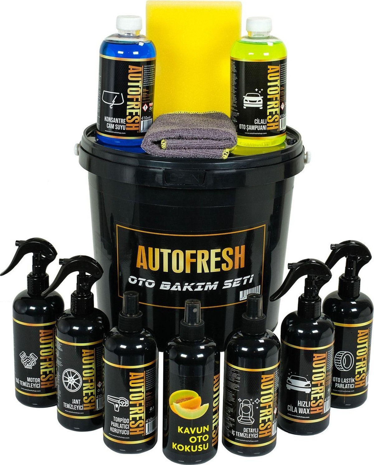 Auto Fresh 12 Parça Efsane Araç Bakım Seti Fırsat Full Oto Bakım ...